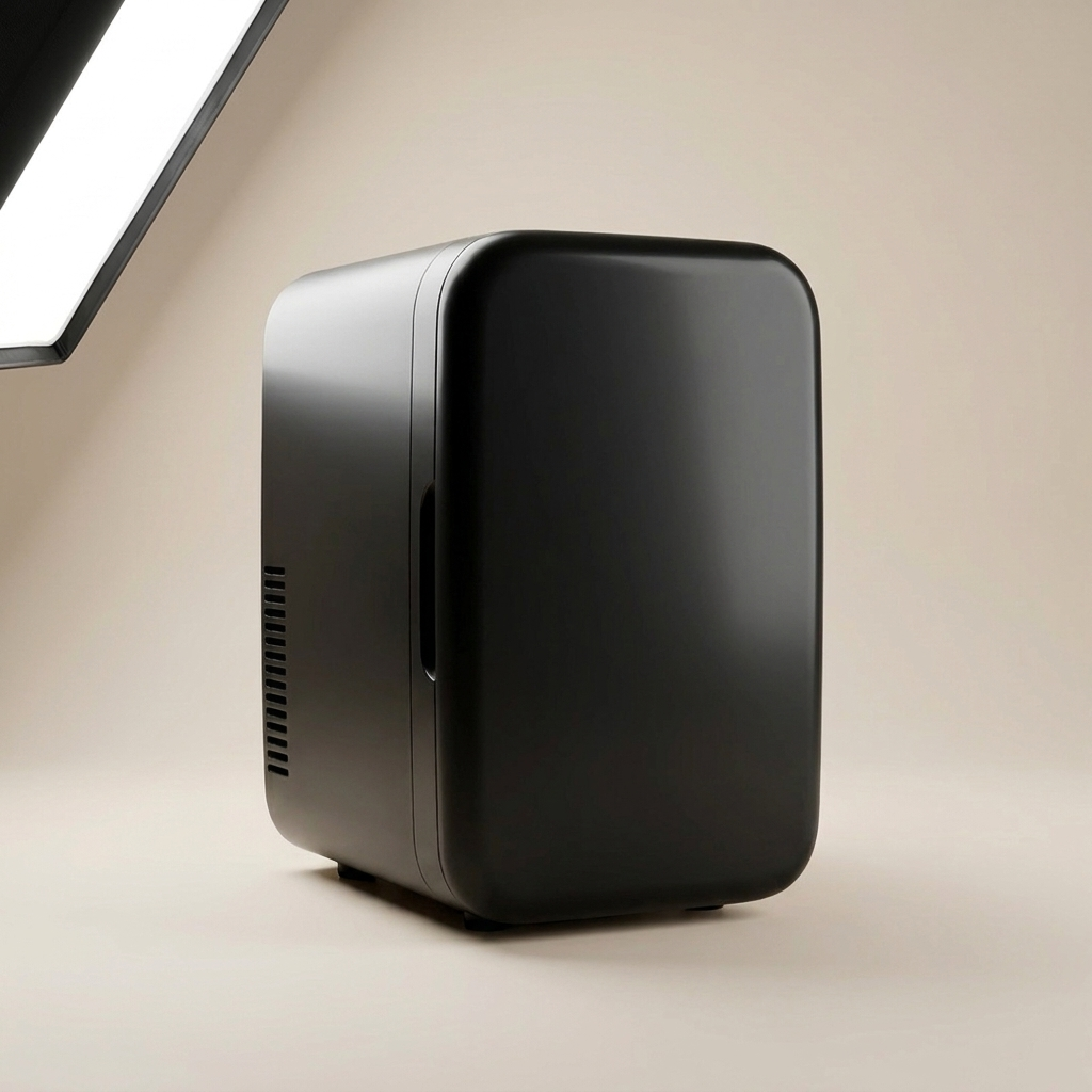 Mini Frigo 6L Boissons & Snacks - coloris Noir, vue studio