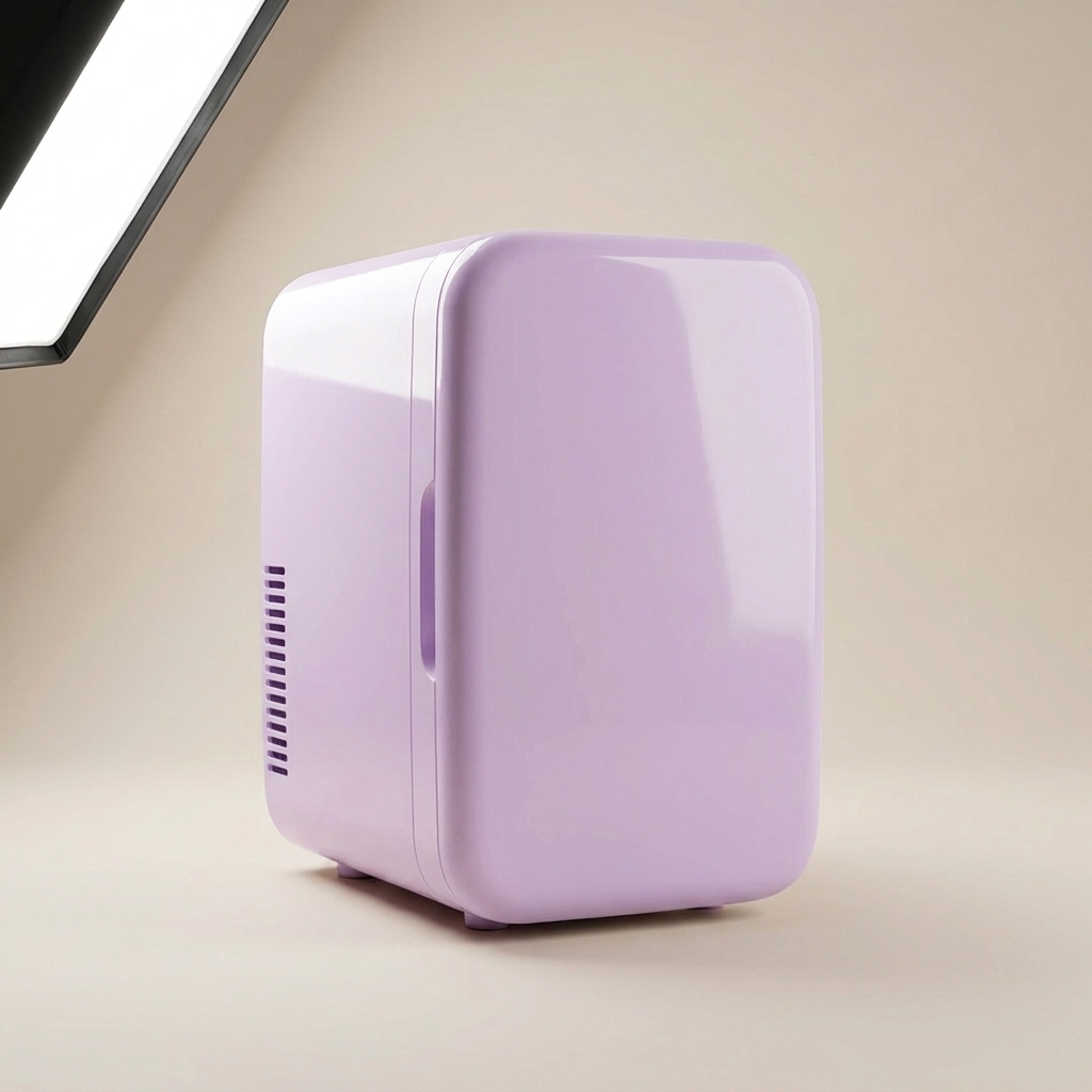 Mini Frigo 6L Boissons & Snacks - coloris Violet, vue studio